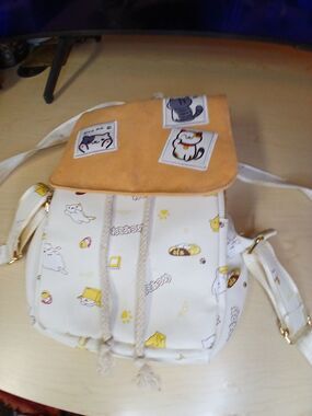 Roffatide Neko Atsume Laptop Backpack Japan Anime Cosplay
